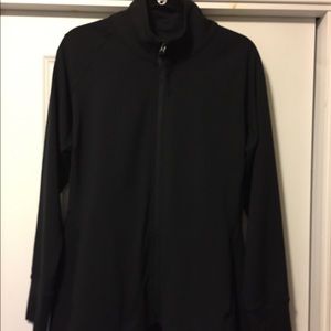 NWOT GAIAM Yoga Peplum Jacket - Black, XL